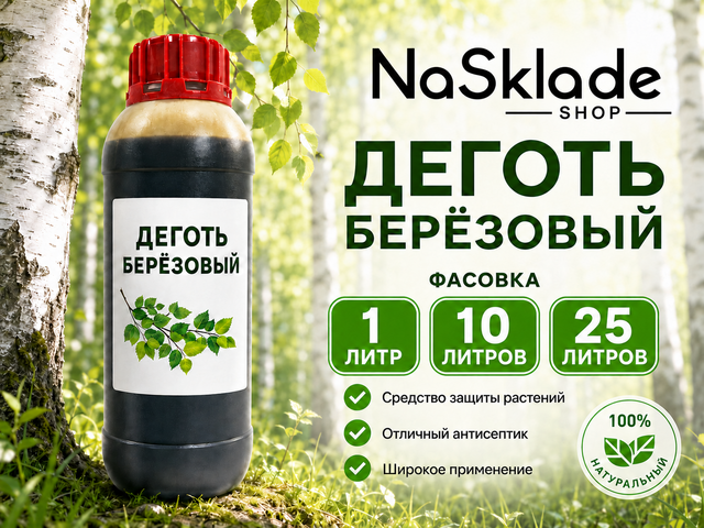 Деготь Березовый. Настоящий. Не разбавленный