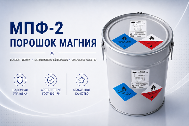 Магний Порошок  МПФ-2