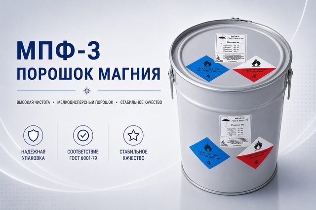 Магний Порошок  МПФ-3