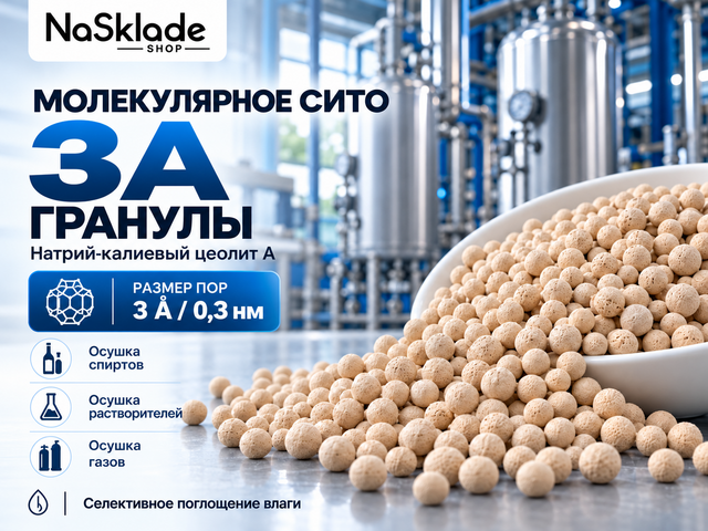 Молекулярное Сито 3А. Гранулы